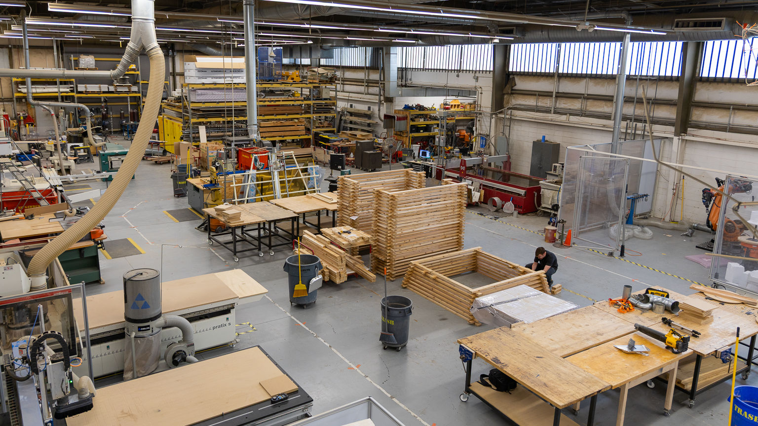 Fabrication and robotics activity in the lab.